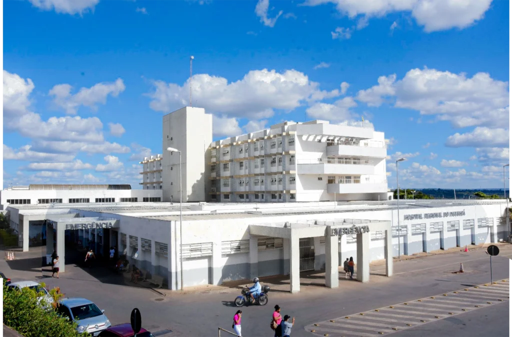 Fachada do hospital de paranoá, no Distrito Federal