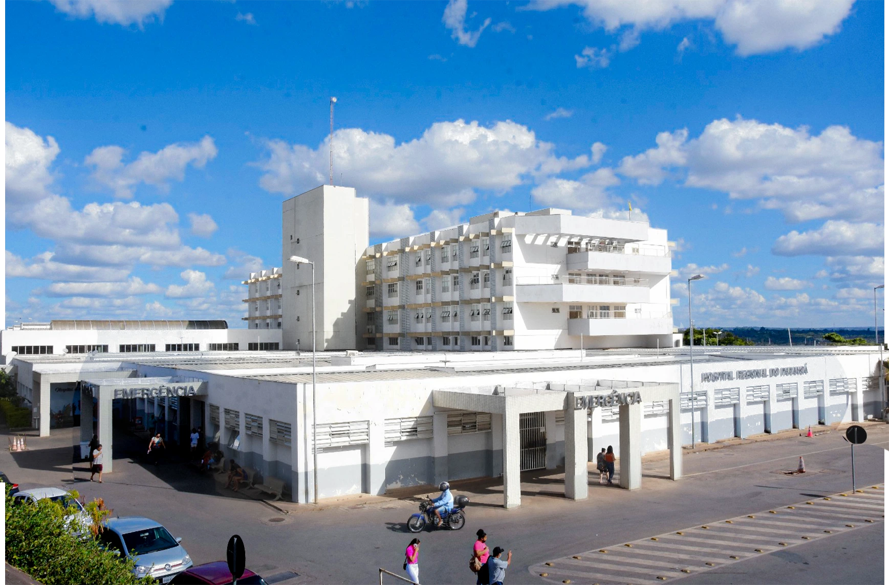 Fachada do hospital de paranoá, no Distrito Federal